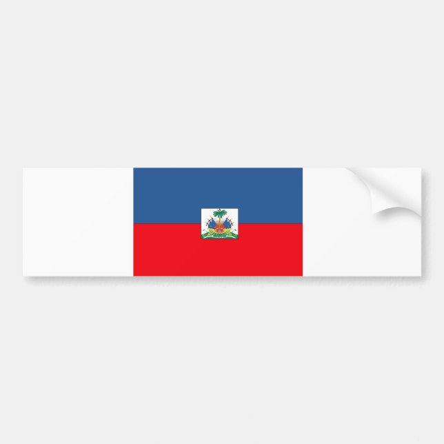 Haiti Flag Bumper Sticker (Front)