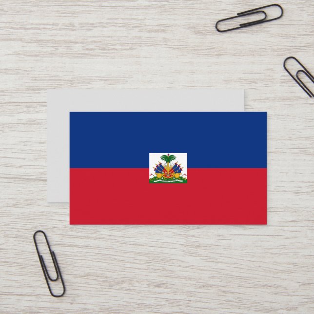 Haiti flag business card (Front/Back In Situ)