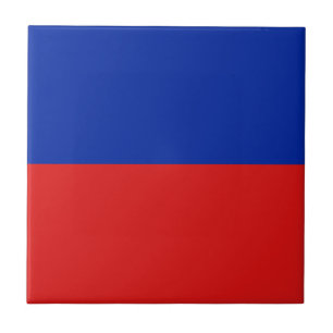 Haiti Flag Ceramic Tile