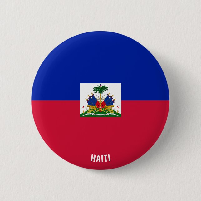 Haiti Flag Charming Patriotic Button (Front)