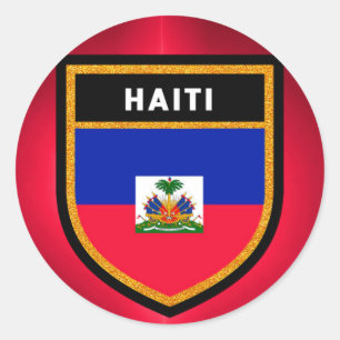Haiti Flag Classic Round Sticker