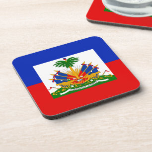 Haiti Flag Coaster