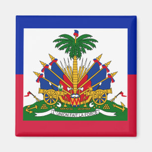 Haiti Flag Coat of Arms Magnet