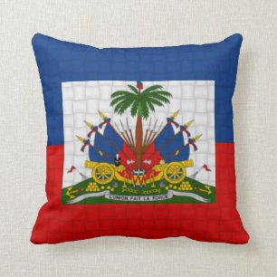 Haiti flag cushion