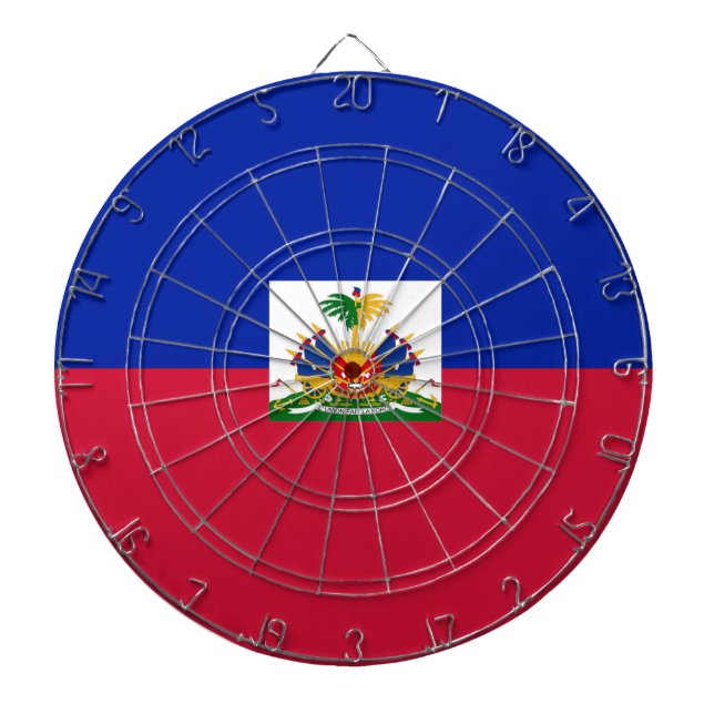 Haiti flag  dartboard (Front)