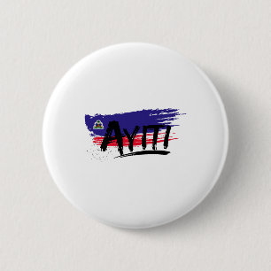 Haiti Flag Day Haitian Pride Independence Celebrat 6 Cm Round Badge