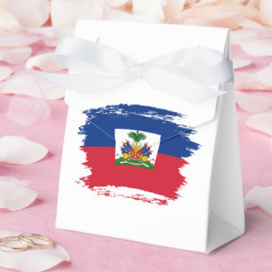 Haiti flag favour box