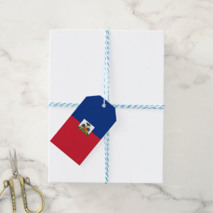 Haiti flag gift tags