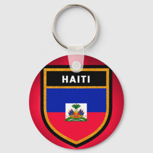 Haiti Flag Key Ring