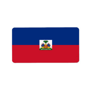 Haiti flag label