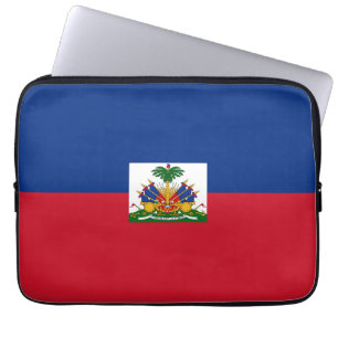 Haiti flag laptop sleeve