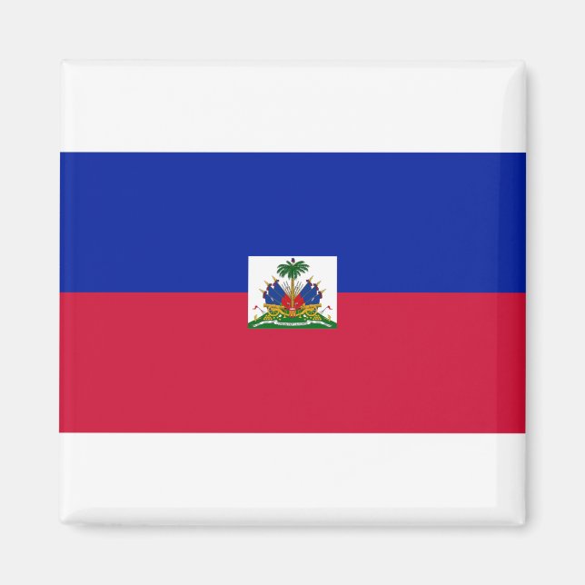 Haiti Flag Magnet (Front)