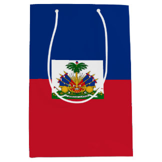 Haiti flag medium gift bag