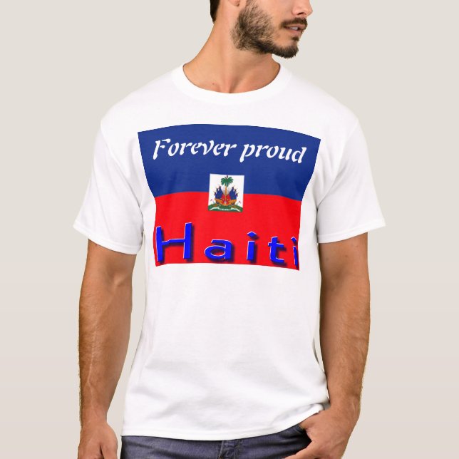 haiti flag mens t-shirt (Front)