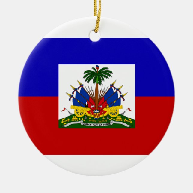 HAITI FLAG ORNAMENT (Front)