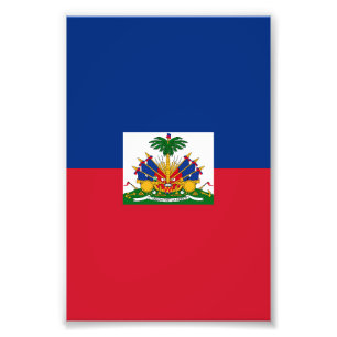Haiti flag photo print