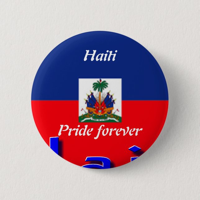 Haiti flag pin back buttons (Front)