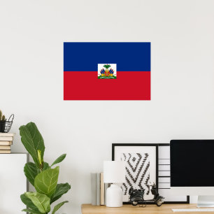 Haiti flag poster