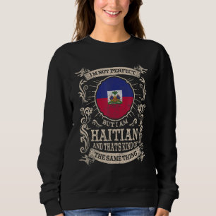 Haiti Flag Proud Haitians Men & Women 1 Sweatshirt