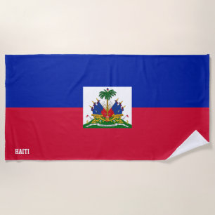 Haiti Flag Splendid Patriotic Beach Towel