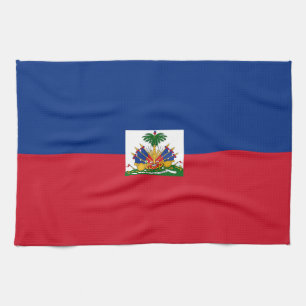 Haiti flag tea towel