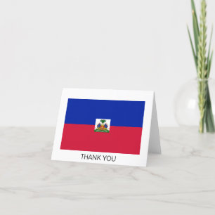 Haiti Flag Thank You Card