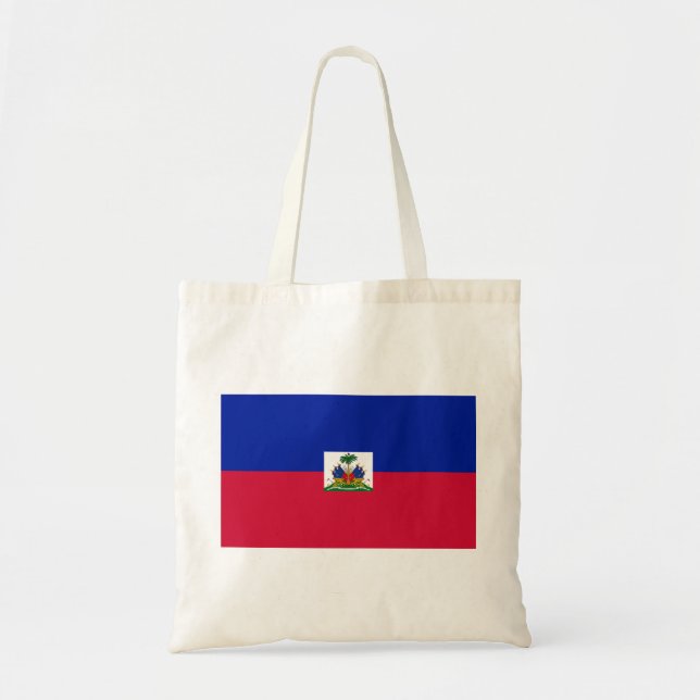 Haiti Flag Tote Bag (Front)