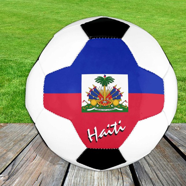 Haiti Football & Haitian Flag / Sports Soccer Ball (Creator Uploaded)