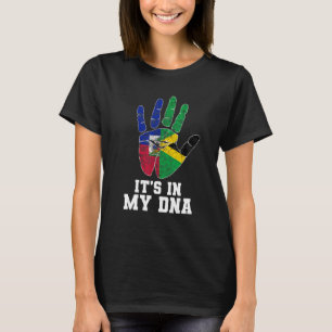 Haiti Haitian America Jamaica Caribbean Combo DNA  T-Shirt