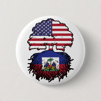 Haiti Haitian American USA Tree Roots Flag