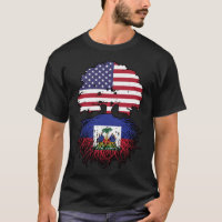 Haiti Haitian American USA Tree Roots Flag