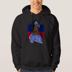 Haiti Haitian Flag Day Creole Proud Woman Happy Ay Hoodie