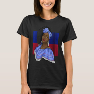 Haiti Haitian Flag Day Creole Proud Woman Happy Ay T-Shirt