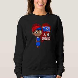 Haiti Haitian Flag Day Proud Ayiti Vintage Woman H Sweatshirt