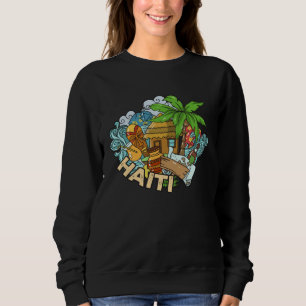 Haiti Haitian Flag Day Proud Strong Ayiti Pride  2 Sweatshirt