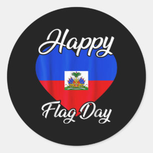 Haiti Heritage Since 1804 Proud Zoe Happy Haitian Classic Round Sticker