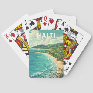 Haiti Illustration Travel Art Vintage Playing Cards