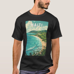 Haiti Illustration Travel Art Vintage T-Shirt