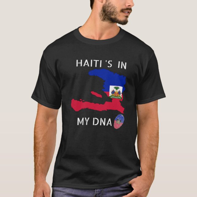 Haiti Is In My DNA Haitian flag day Pride Haiti Pu T-Shirt (Front)