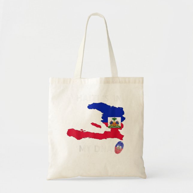 Haiti Is In My DNA Haitian flag day Pride Haiti Tote Bag (Front)