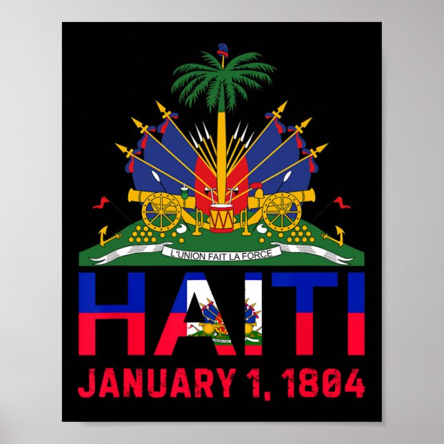 Haiti Island Cute Haiti Date Of Independence  Poster (Front)