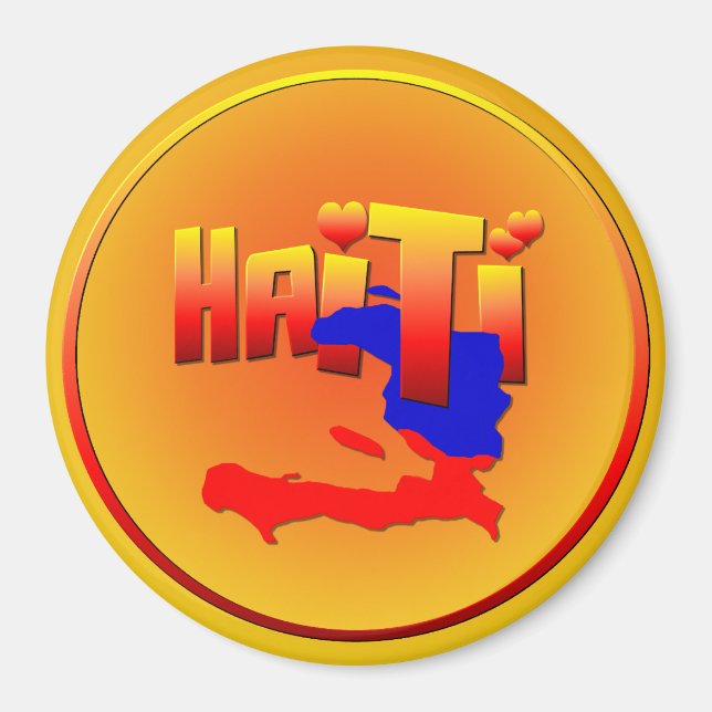 HAITI LOVE Magnet (Front)