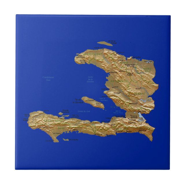 Haiti Map Tile (Front)
