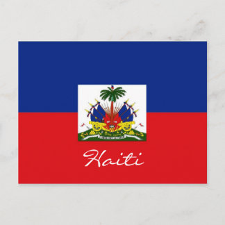 Haiti national flag postcard