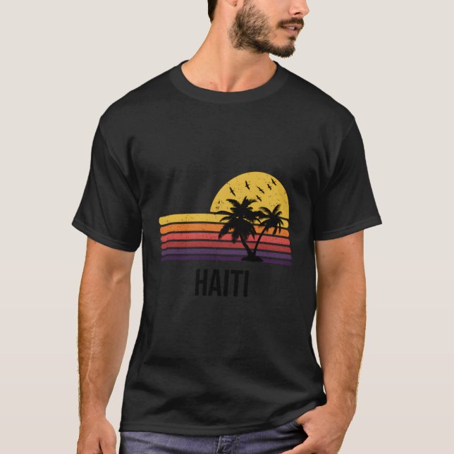 Haiti Palm Trees T-Shirt (Front)