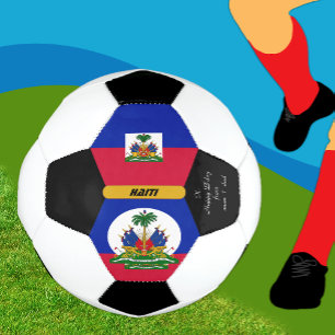Haiti Personalised, Flag, Photo Soccer Ball
