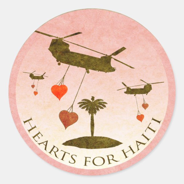 Haiti Relief Valentine Stickers (Front)