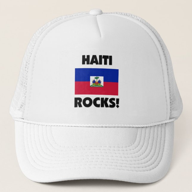 Haiti Rocks Trucker Hat (Front)
