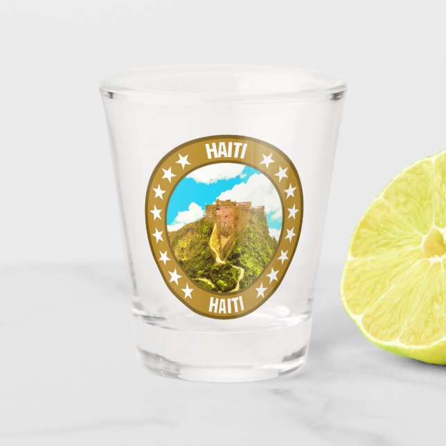 Haiti                                              shot glass (Front)