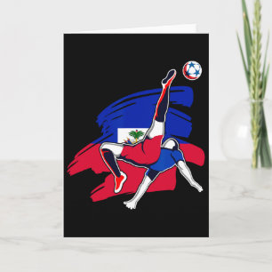 Haiti Soccer Fans Jersey Pride Proud Haitian Footl Card